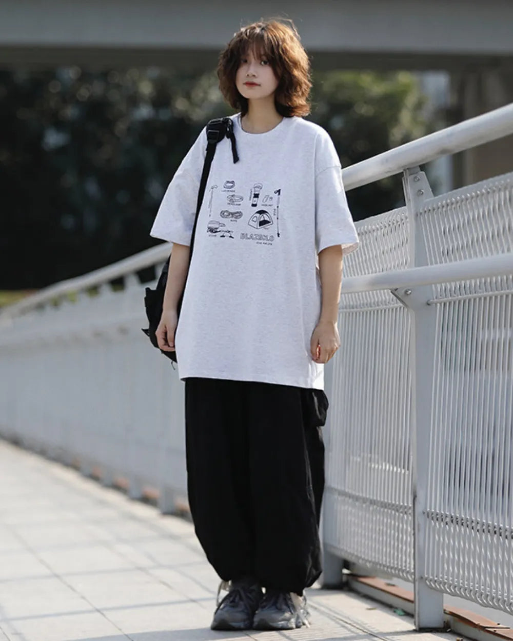 OUTDOOR GRAPHIC LOOSE TEE W1802