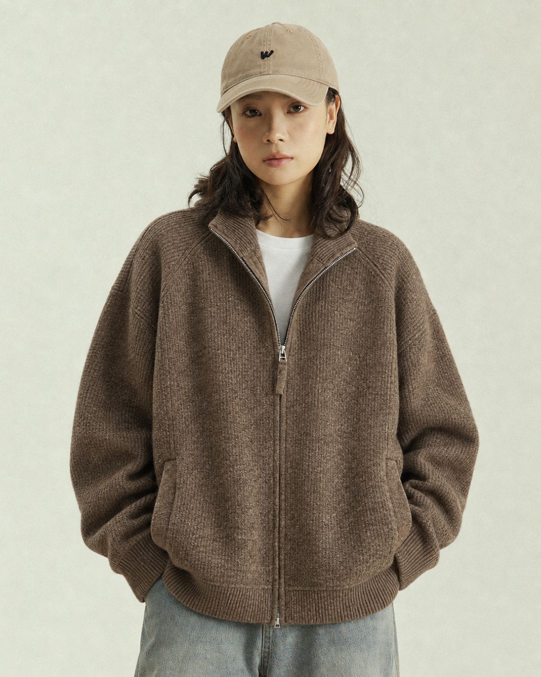 KNIT FULL ZIP JACKET W1922