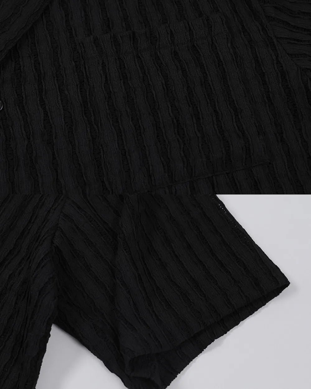 SHEER STRIPE SIMPLE SHIRTS W1706