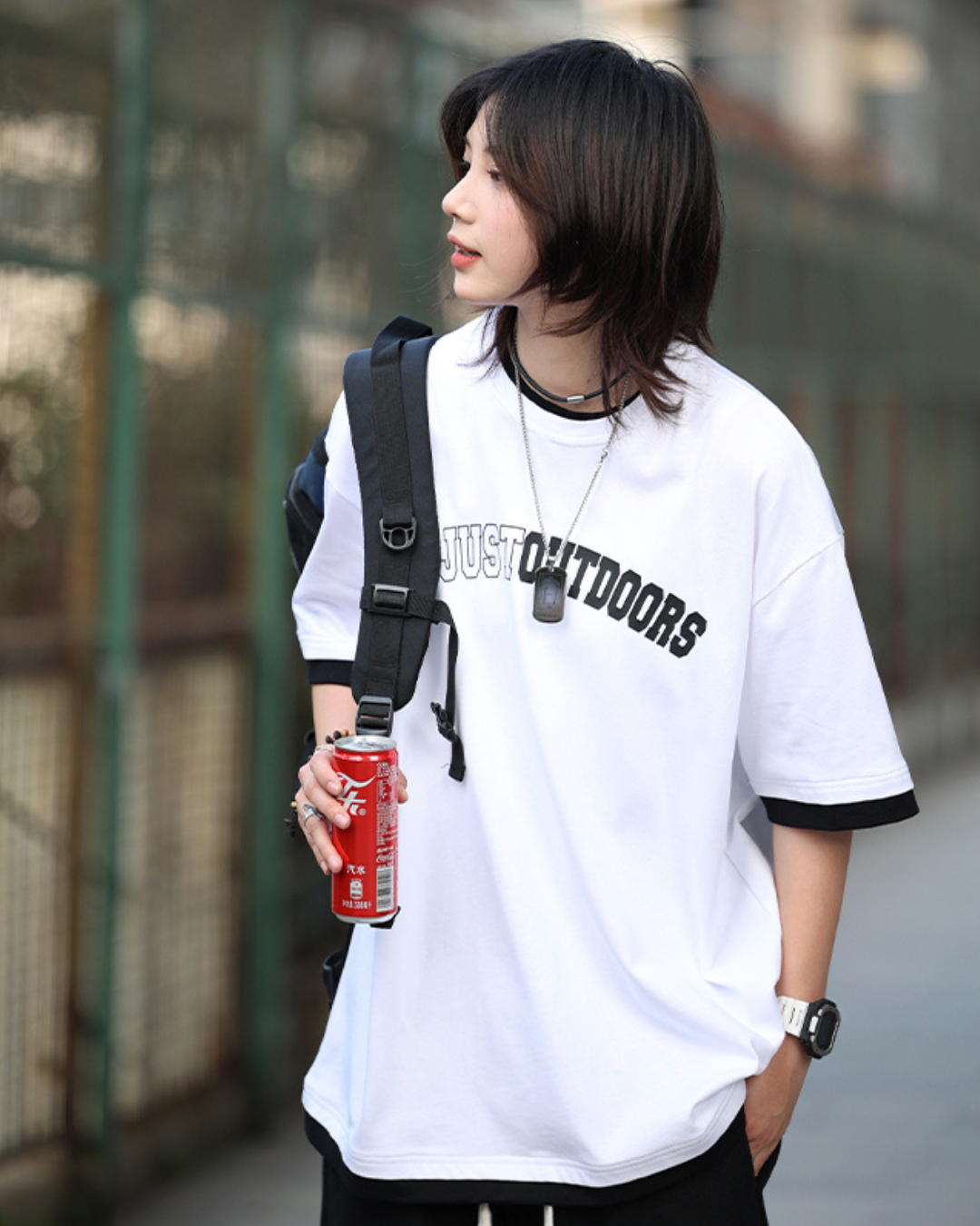 FAKE LAYERED T-SHIRT W1082