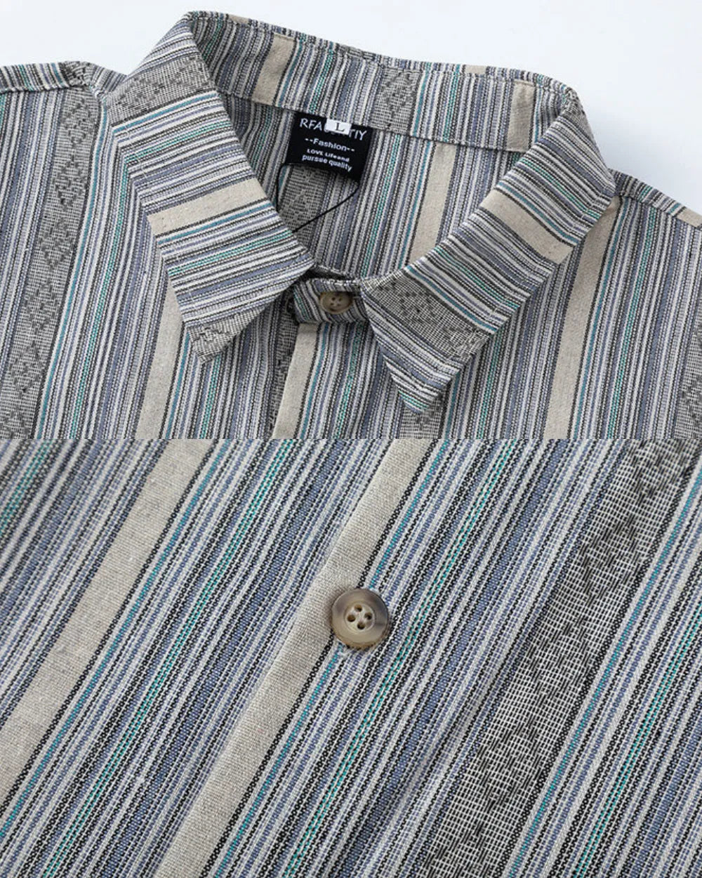 PATTERNED LOOSE SHIRTS W1769