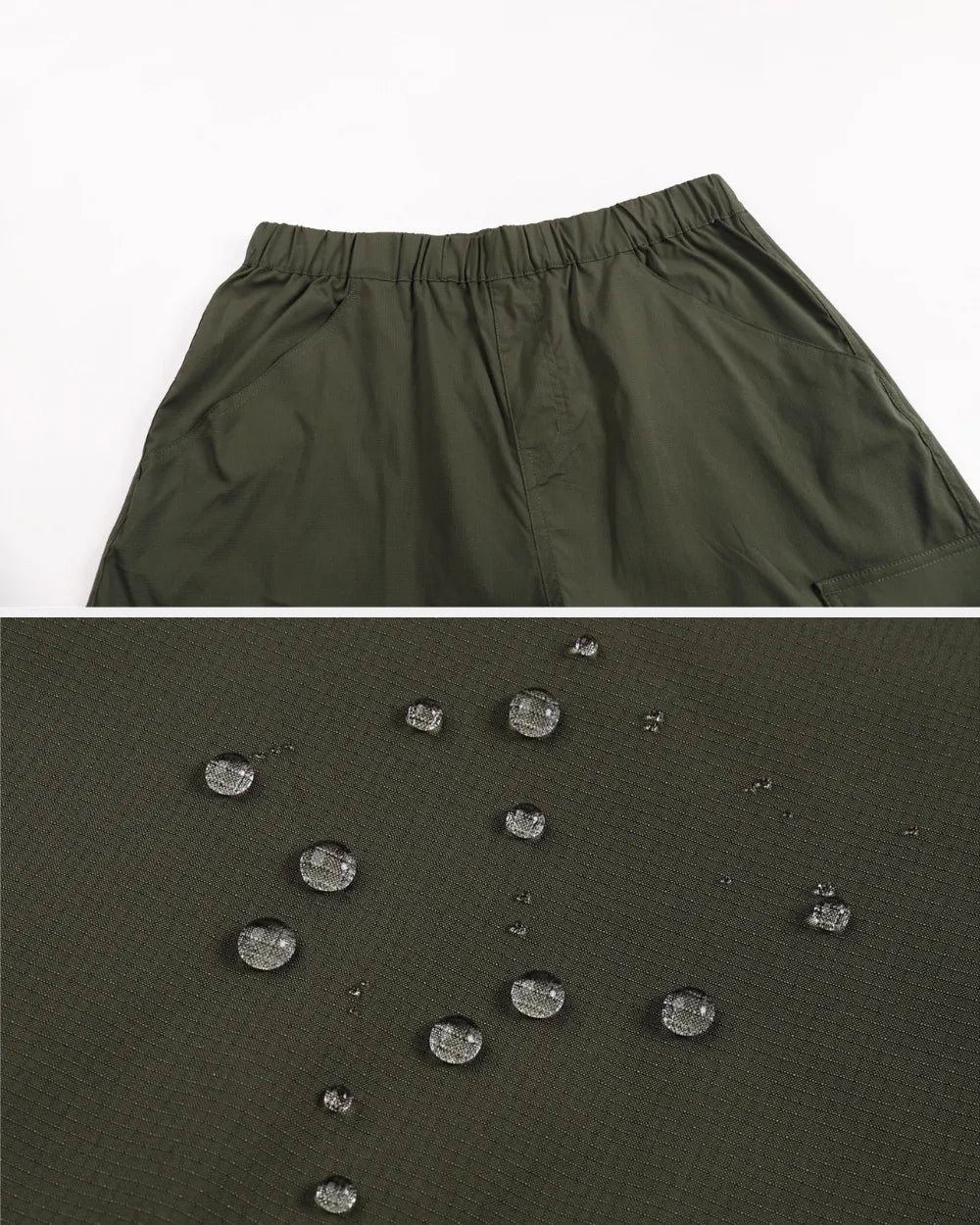 WATER-REPELLENT NYLON CARGO PANTS W1690