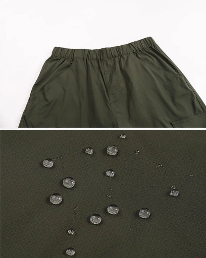 WATER-REPELLENT NYLON CARGO PANTS W1690