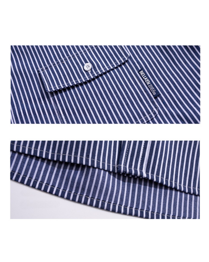 STRIPE OVERSIZED SHIRTS W1469