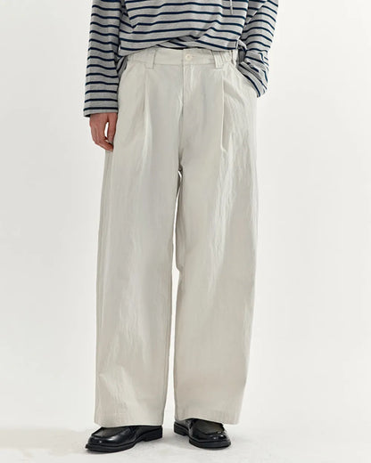 WASHED NYLON PANTS W1720
