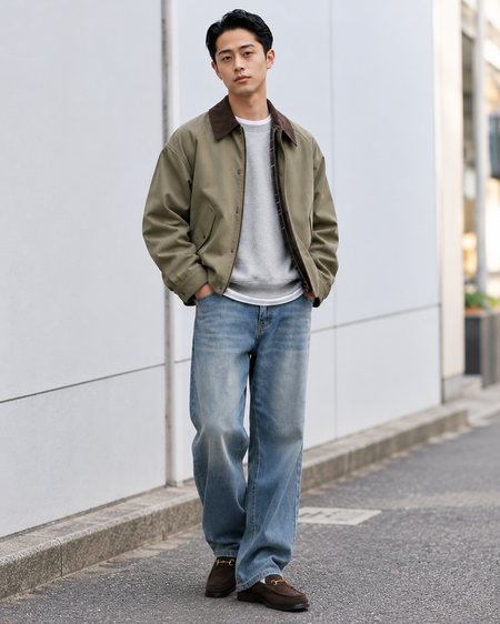 PANELLED RIBBED SWEAT W1879