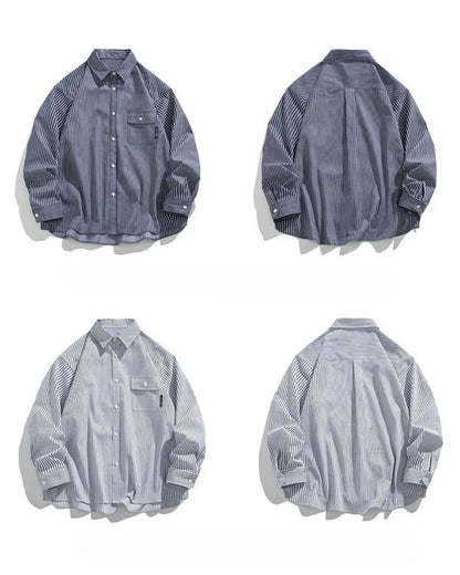 STRIPE LONG SLEEVE SHIRT W1826