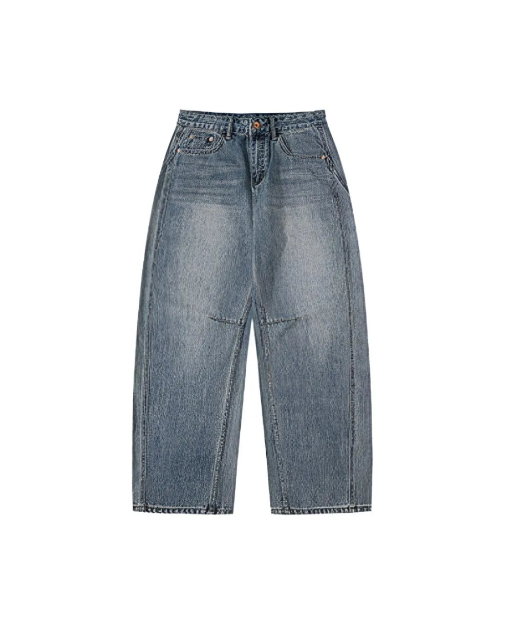 WIDE LEG STITCH DENIM PANTS W1715