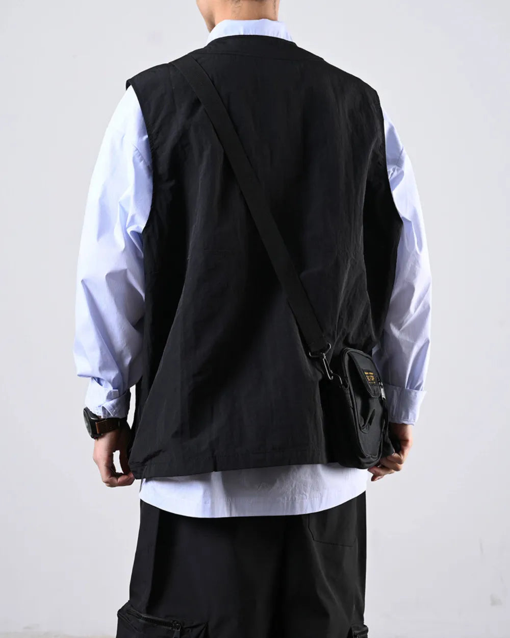 LOOSE CASUAL POCKET VEST W1697