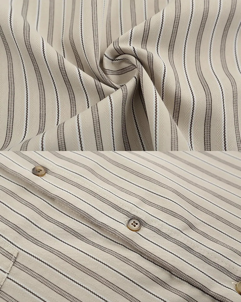 LOGO POCKET STRIPE SHIRTS W1699