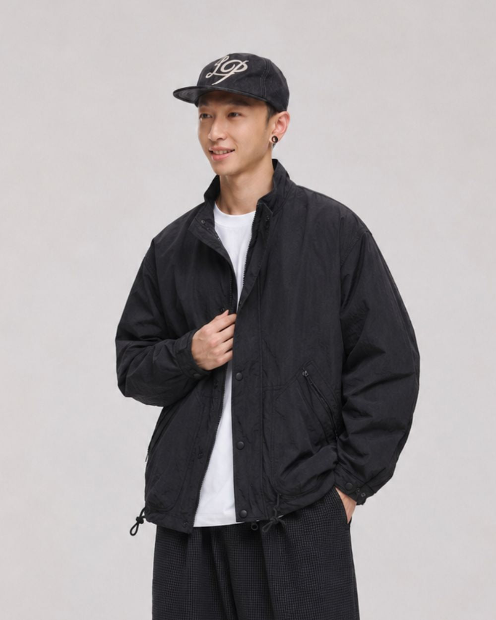 RIPSTOP STAND COLLAR JACKET W1589