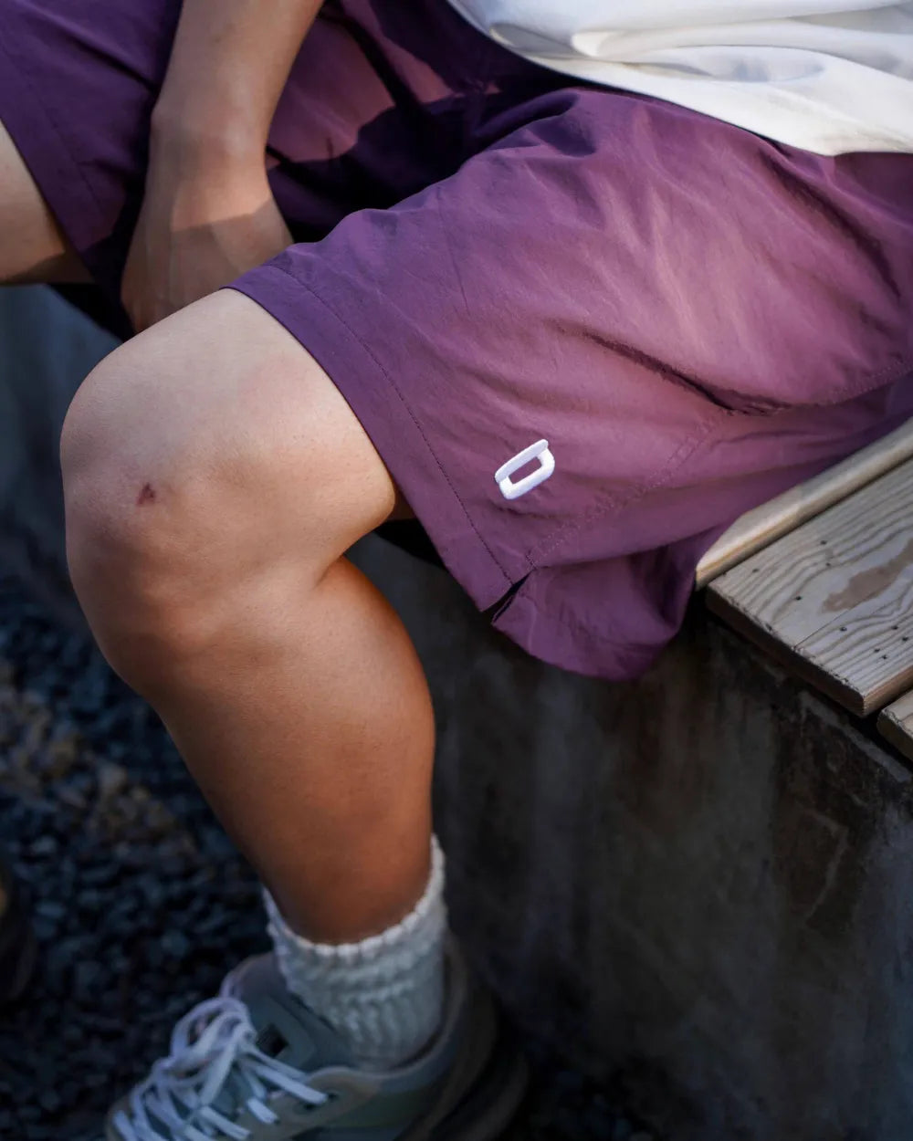 D EMBROIDERY NYLON SHORTS W1762