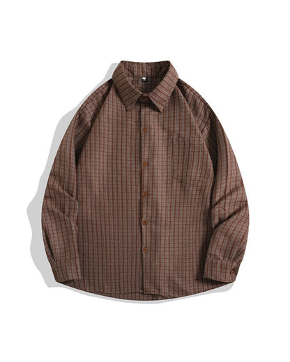 CHECKERED RAGLAN SHIRTS W1573