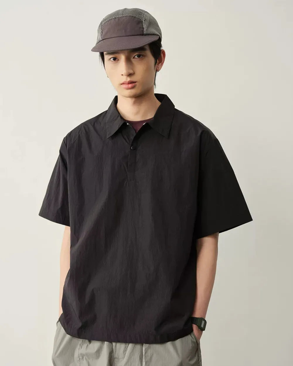 OVERSIZED POLO SHIRT W1644
