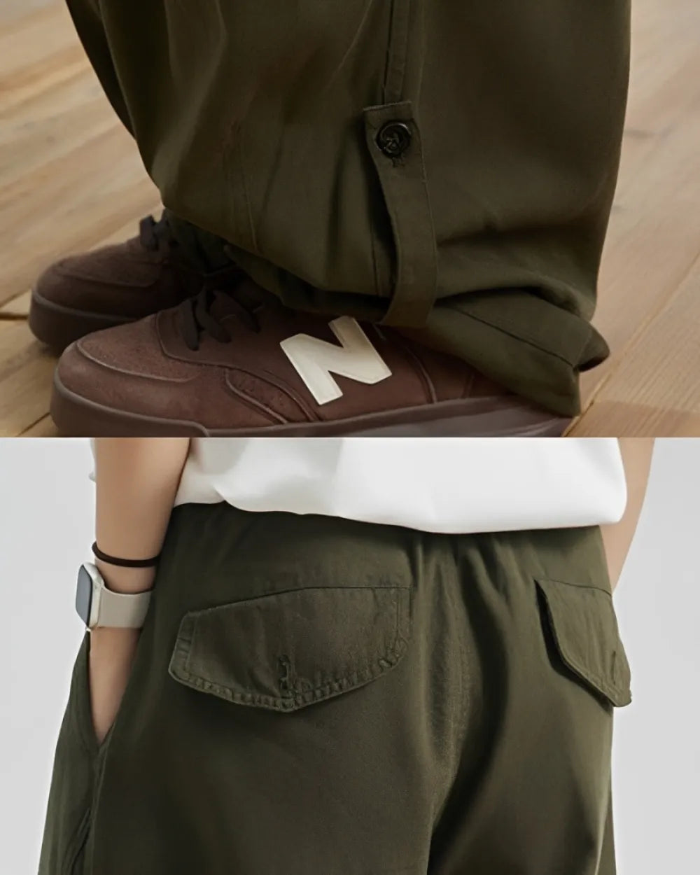 RETRO LOOSE CARGO PANTS W1678