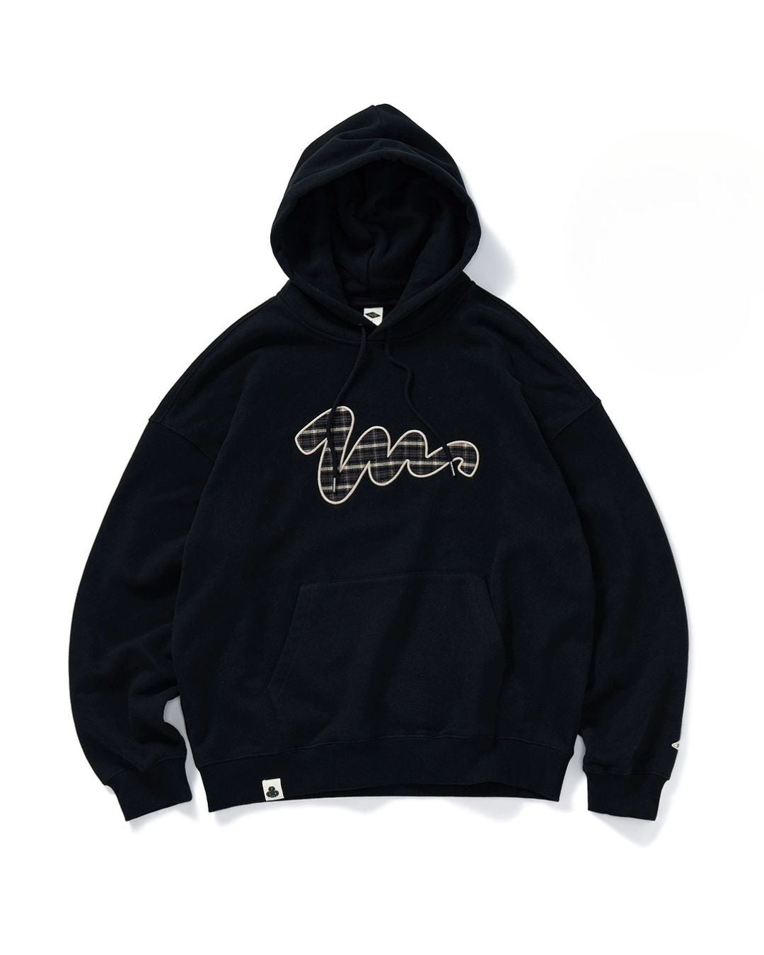 PLAID LOGO FLEECE HOODIE W1478