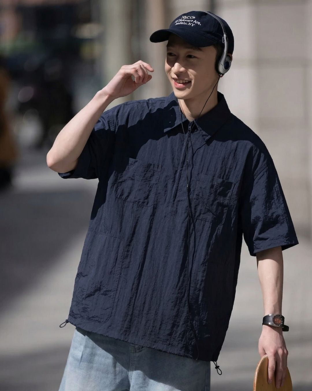 NYLON ZIP PULLOVER W1608