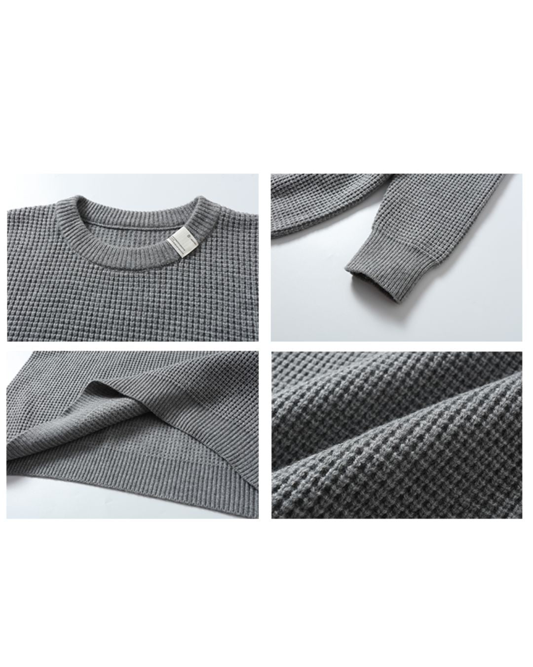 WOOL BLEND WAFFLE KNIT W1549