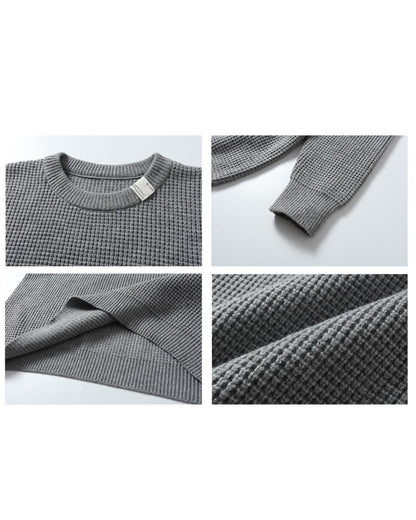 WOOL BLEND WAFFLE KNIT W1549