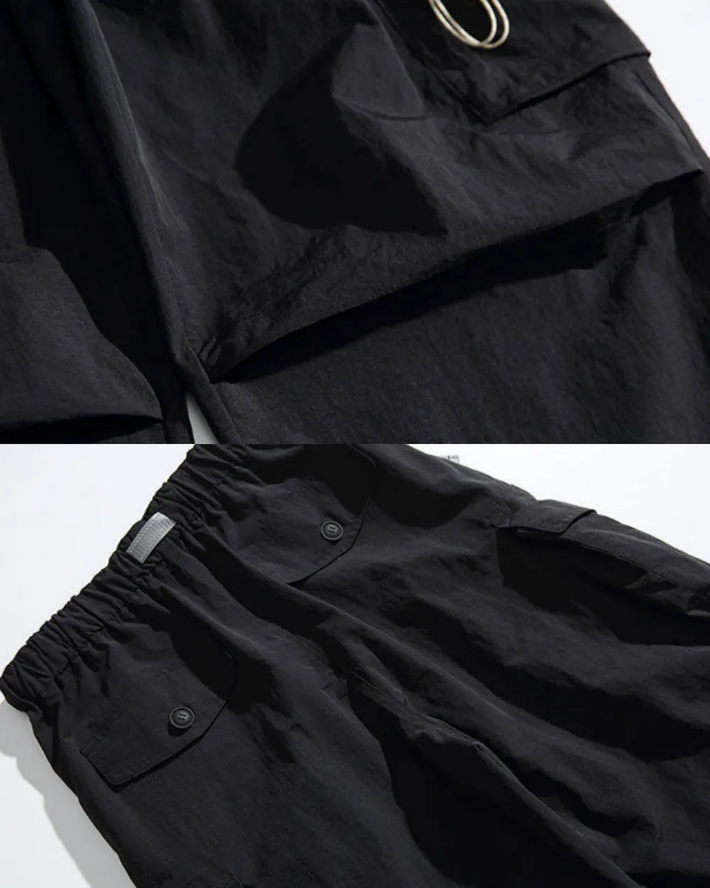 NYLON WIDE CARGO PANTS W1899