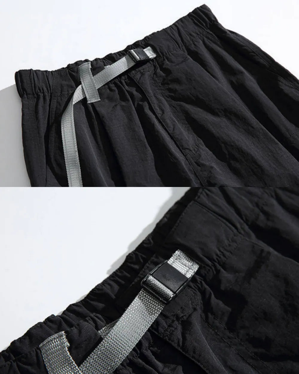 NYLON WIDE CARGO PANTS W1899