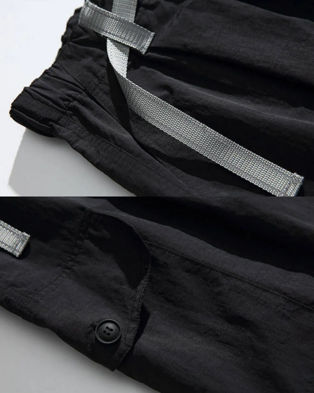 NYLON WIDE CARGO PANTS W1899