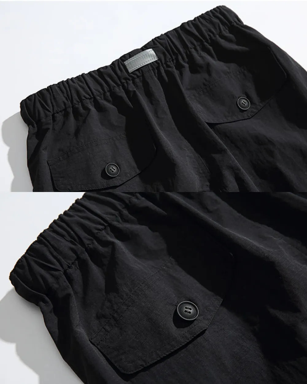 NYLON WIDE CARGO PANTS W1899