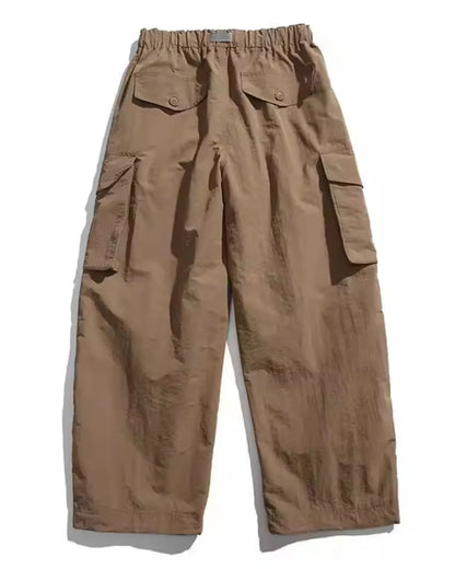 NYLON WIDE CARGO PANTS W1899