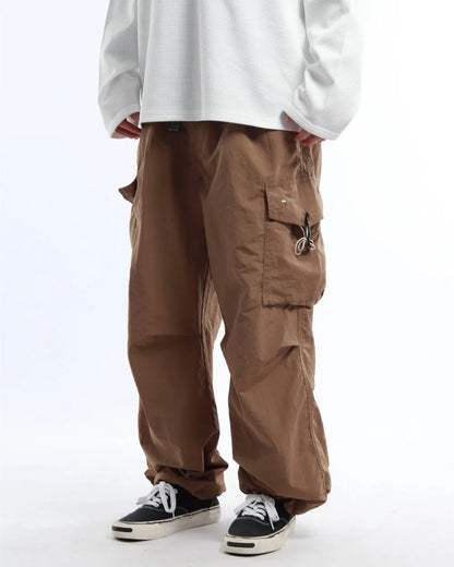 NYLON WIDE CARGO PANTS W1899