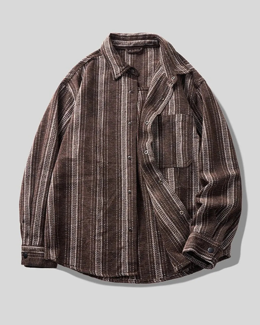 VERTICAL STRIPE LOOSE SHIRT W1979