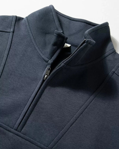 HALF ZIP STAND COLLAR SWEATSHIRT W1957