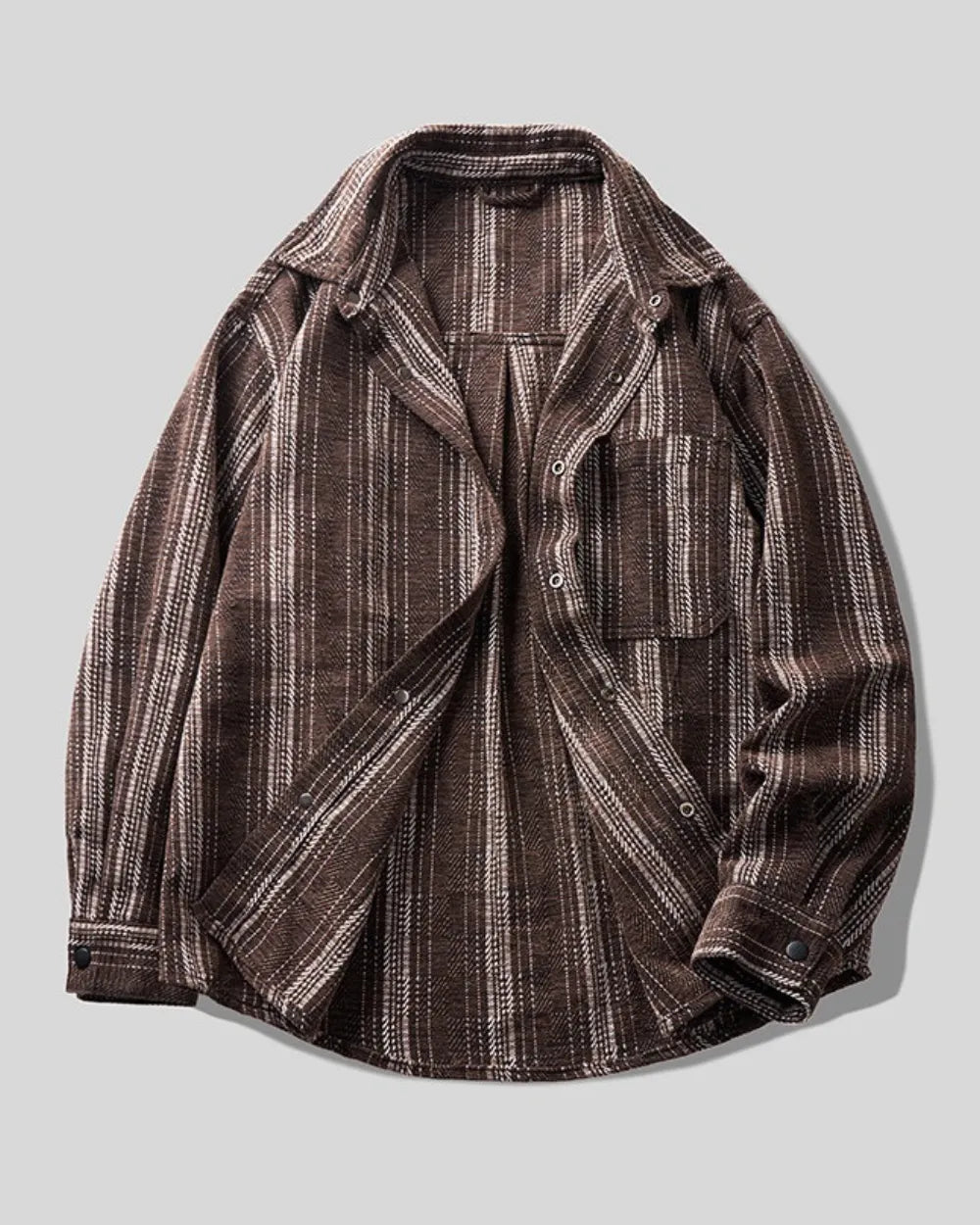 VERTICAL STRIPE LOOSE SHIRT W1979