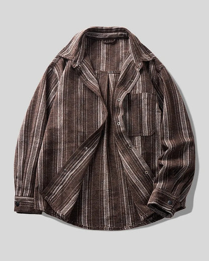 VERTICAL STRIPE LOOSE SHIRT W1979