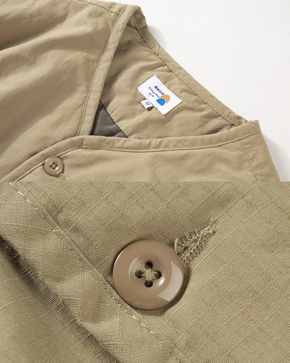 PADDED V NECK LOOSE JACKET W1938