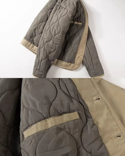 PADDED V NECK LOOSE JACKET W1938