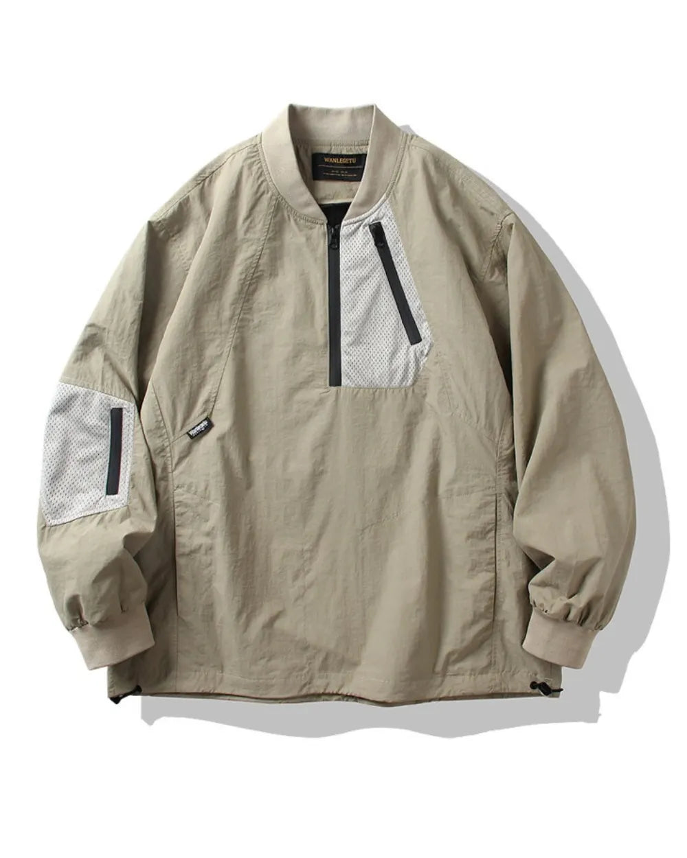 NYLON HALF ZIP TACTICAL PULLOVER W1918