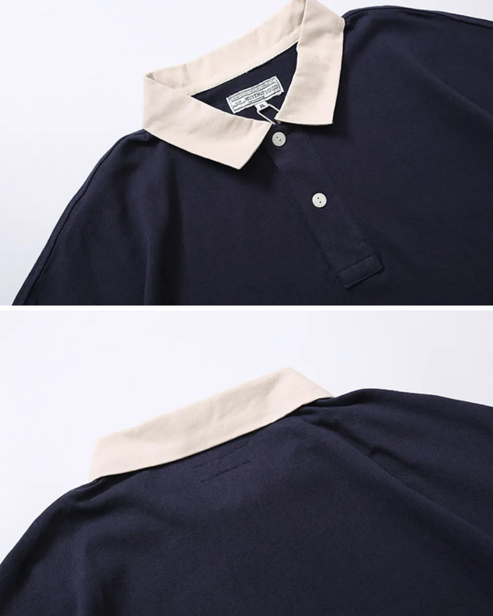 CONTRAST COLLAR POLO SHIRTS W1659