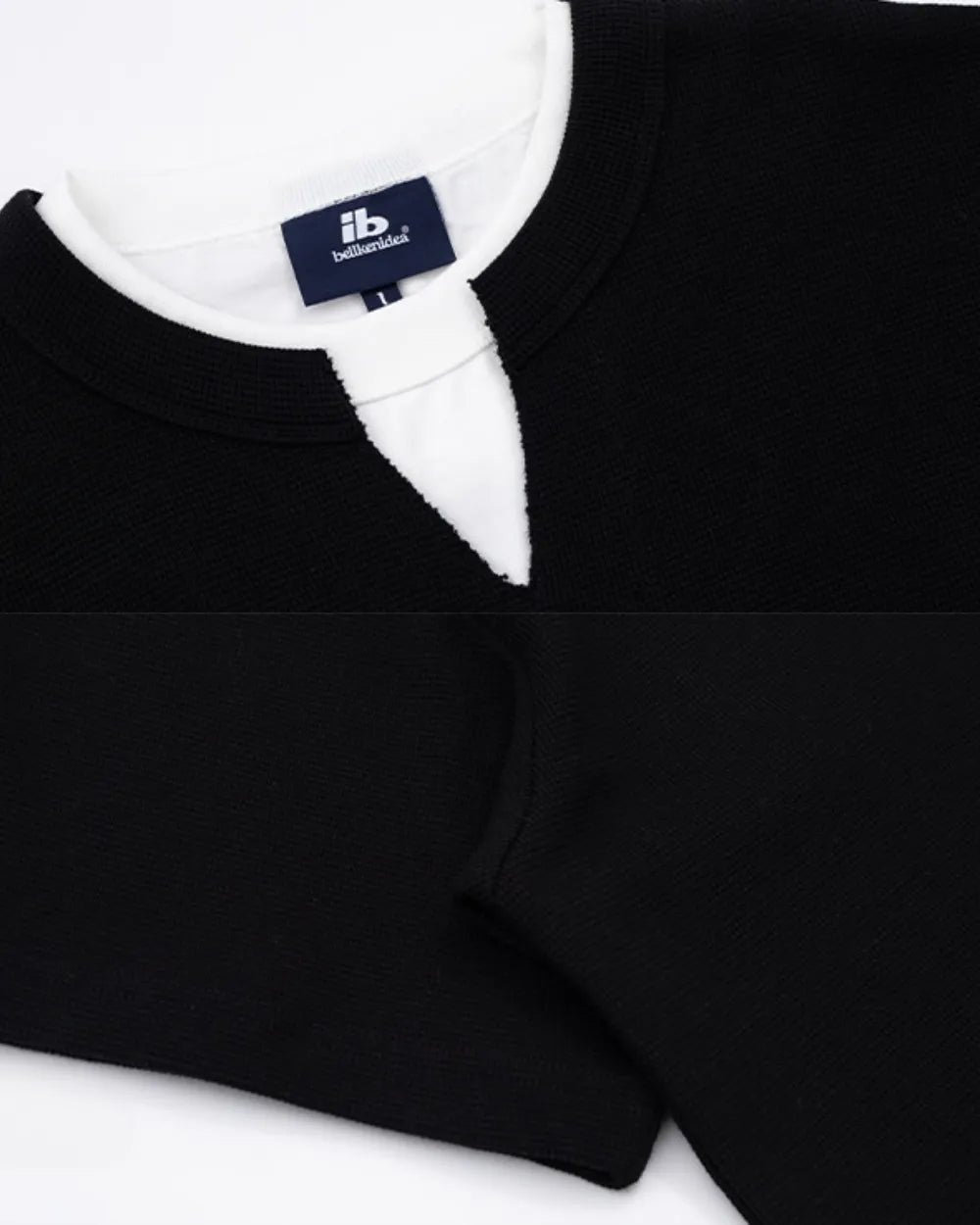 WAFFLE VNECK T‑SHIRTS W1713