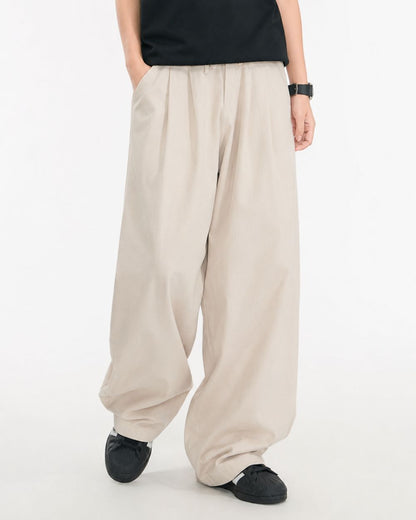 LOOSE WIDE DRAPE PANTS W1758