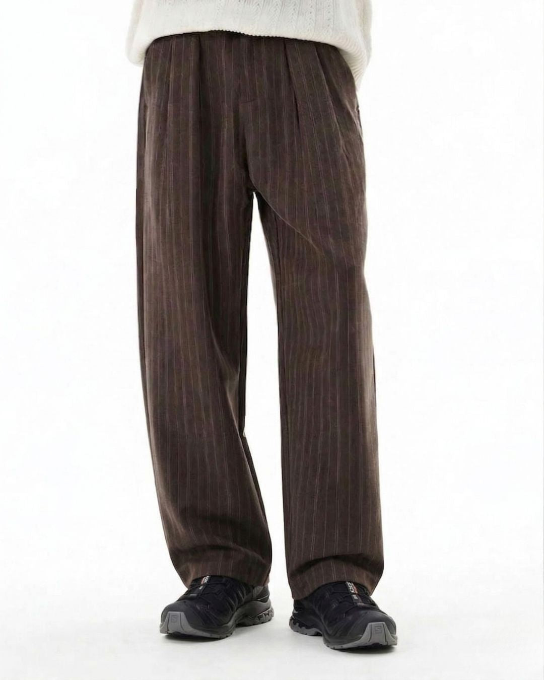 PINSTRIPE WIDE PANTS W1592