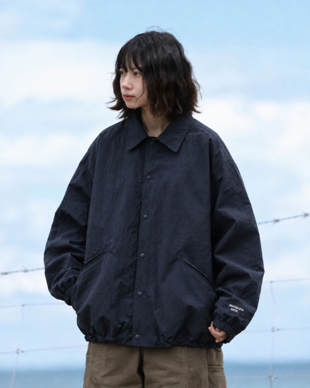 NYLON COACH JACKET W1929