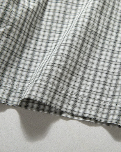 CHECK BAND COLLAR SHIRTS W1760