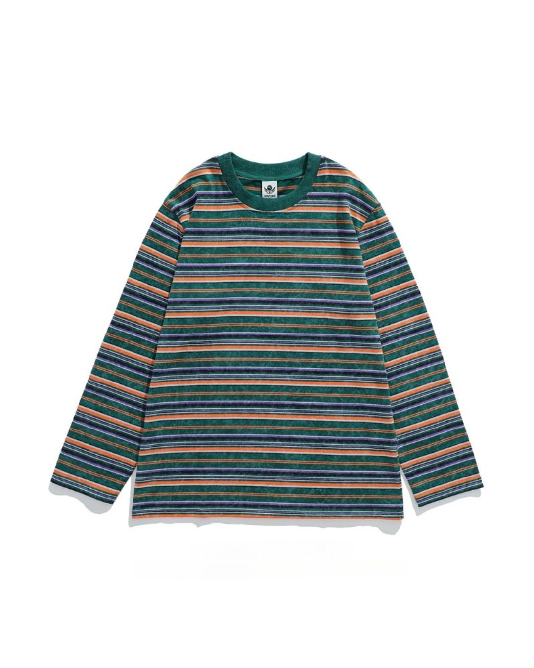 MULTI STRIPE LONG TEE W1479