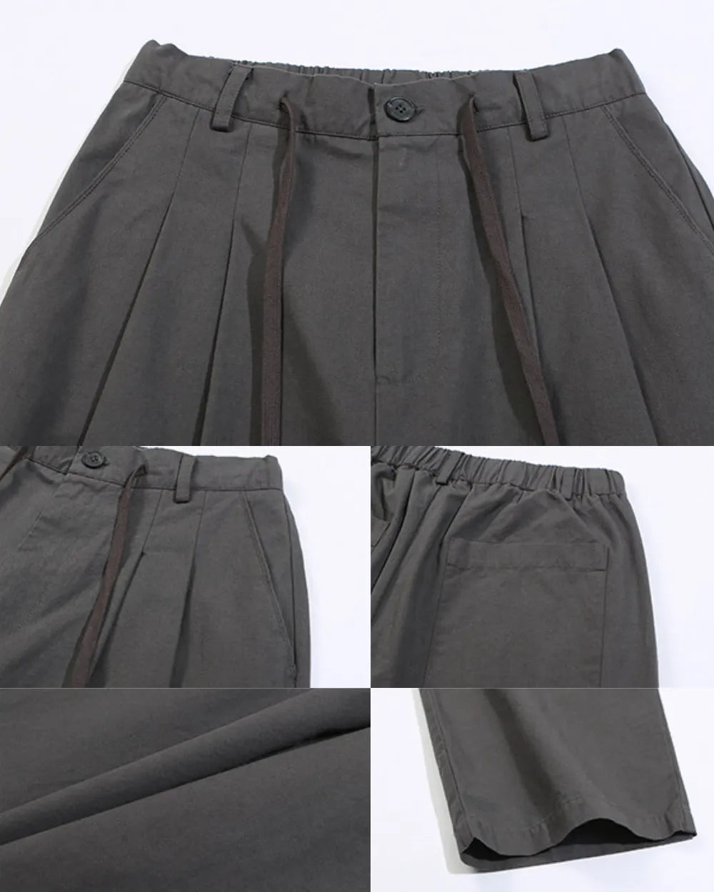 LOOSE WIDE DRAPE PANTS W1758