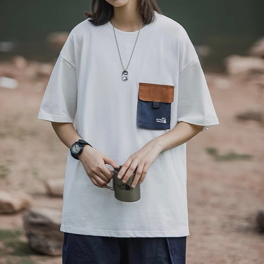 OUTDOOR BICOLOR POCKET T-SHIRT W1189