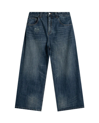 VINTAGE WASHED WIDE DENIM PANTS W1839