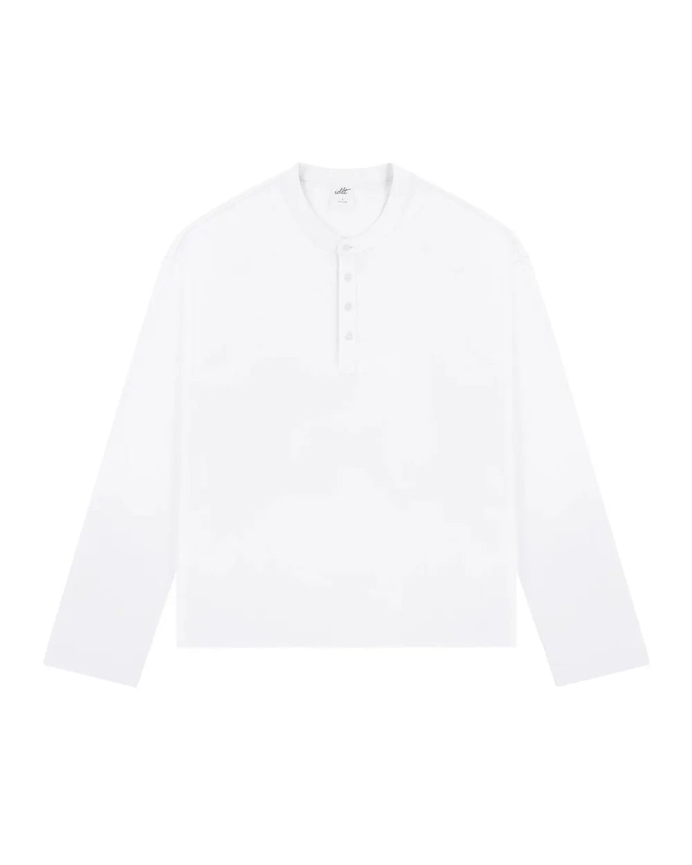 COTTON HENLEY NECK LOOSE TEE W1944