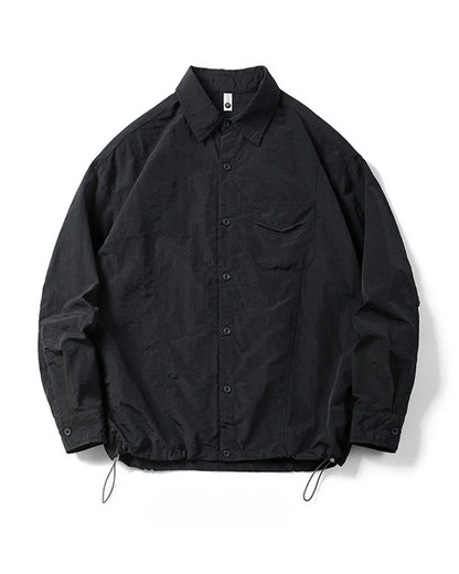 DRAWSTRING NYLON SHIRT W1956