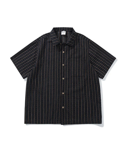 STRIPE SHORT SLEEVE SHIRT W1812