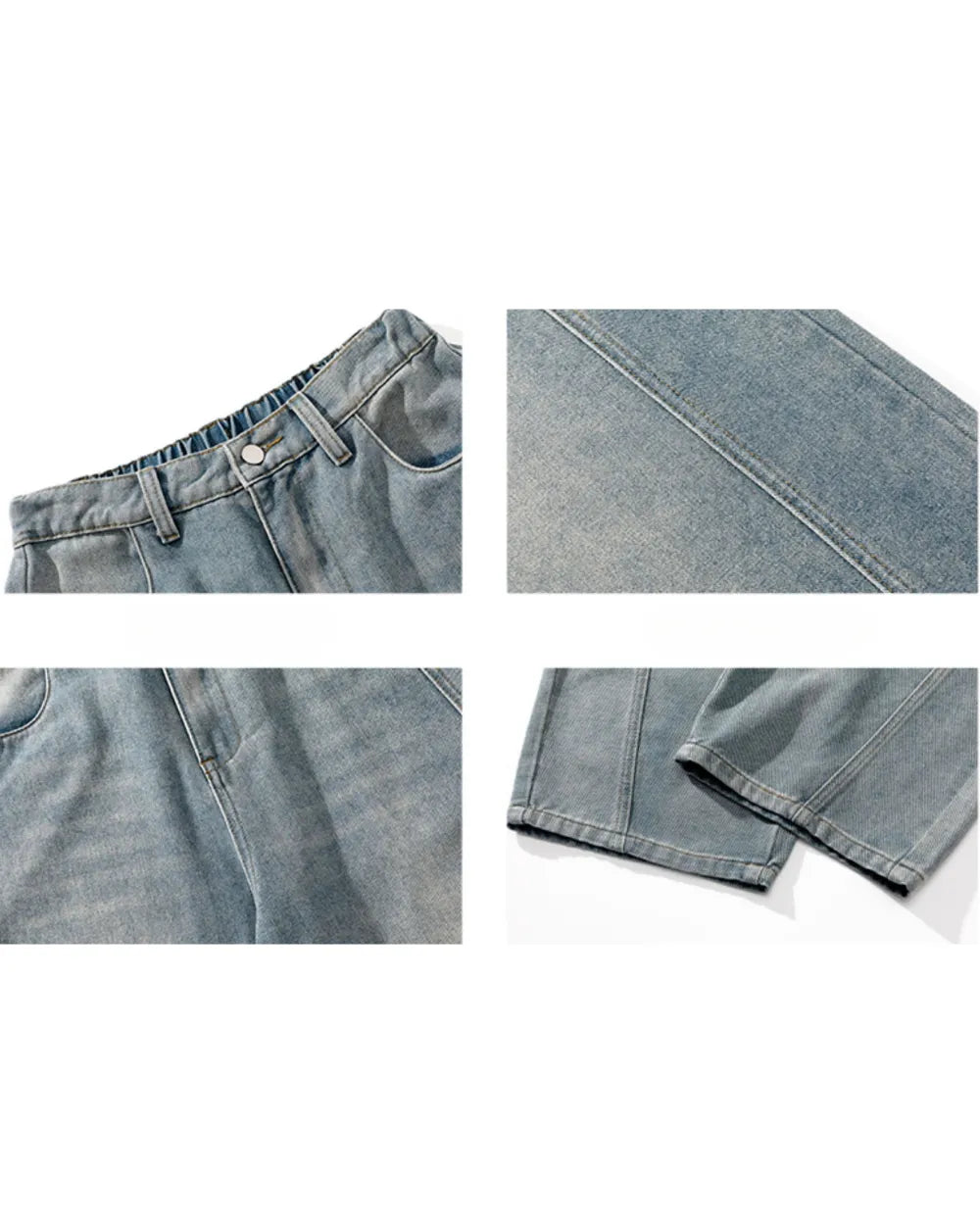 WIDE WASHED DENIM PANTS W1882